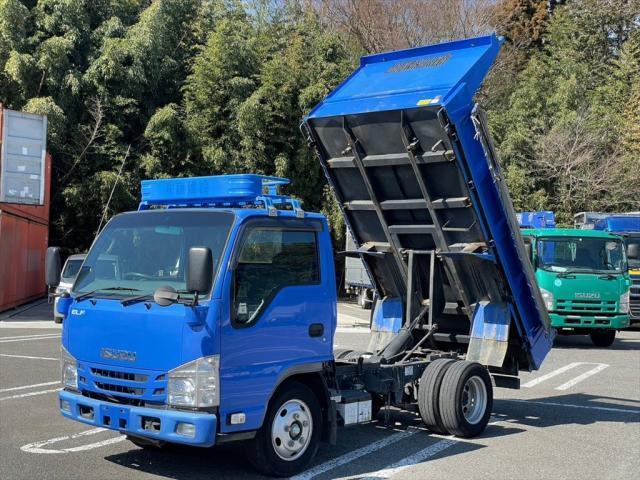 いすゞエルフ 小型ダンプ - 3t4ナンバー☆手動シート・フルフラット